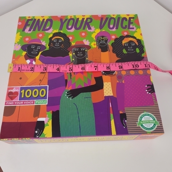 EEBOO puzzle 1000 piece Find your voice puzzle 23 x 23 in New never used - Picture 10 of 12
